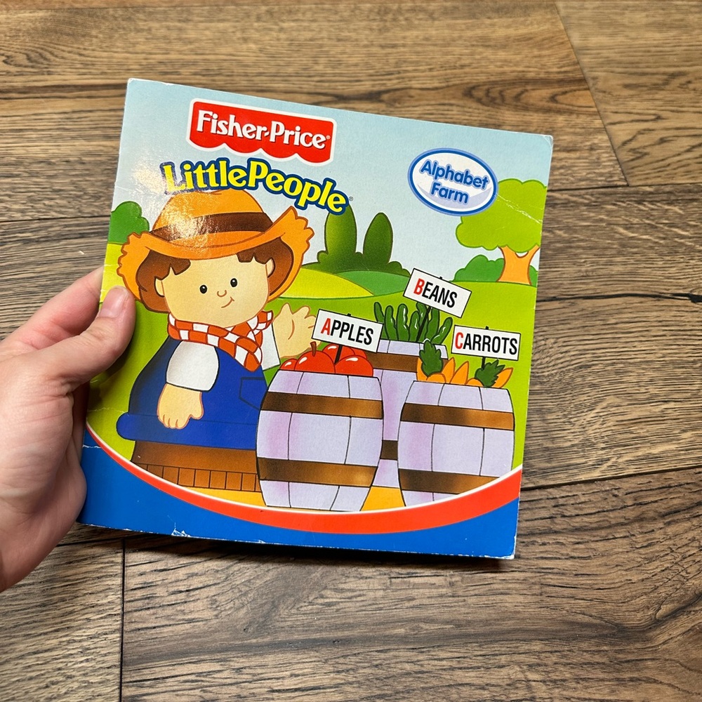 Fisher-Price Little People Alphabet Farm Book - Blue and Green